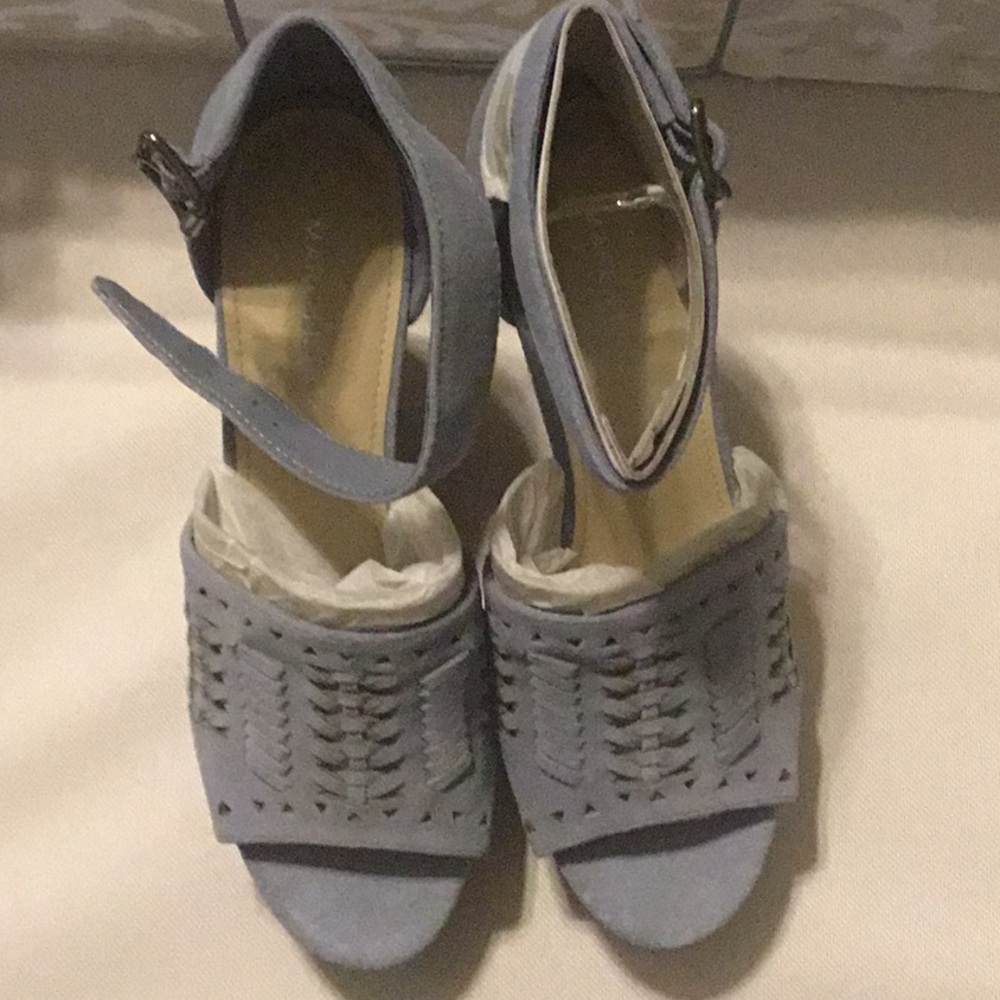 Heeled wedge sandals